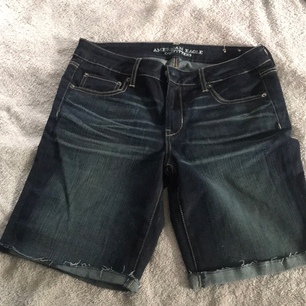 Blue jean shorts